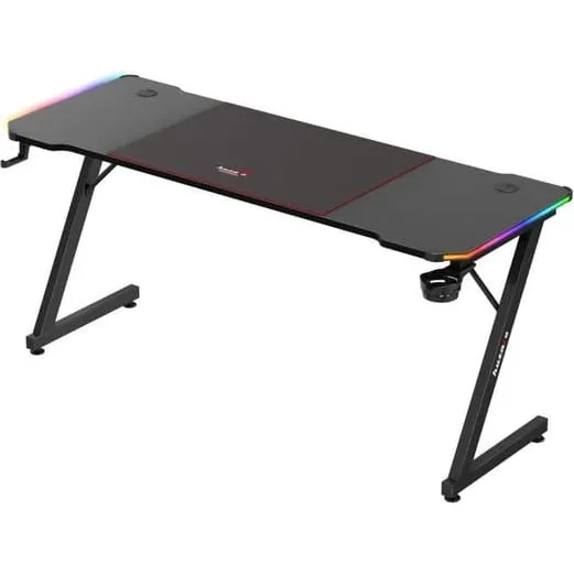 Huzaro Hero 4.8 RGB Gamingbord, 160×60 cm, sort