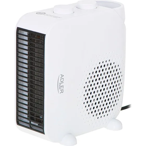Adler Varmeblæser 2000W, 2 varmeindstillinger, Hvid