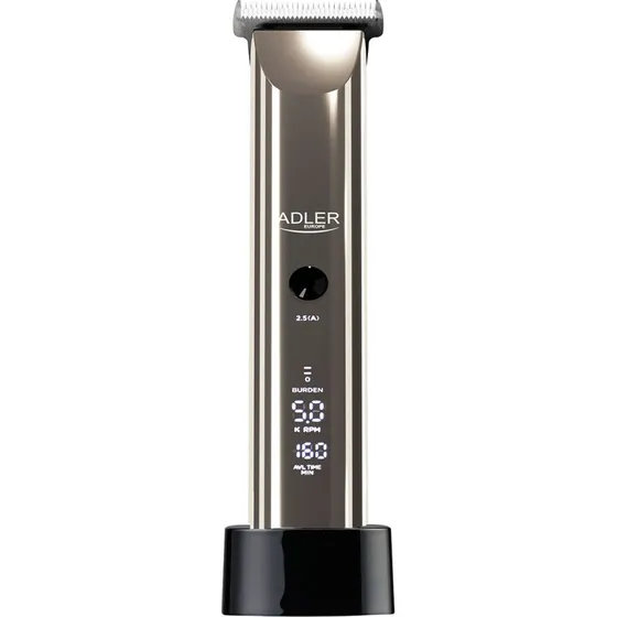 Adler Hårtrimmer med LCD Display, Batteri/Strøm
