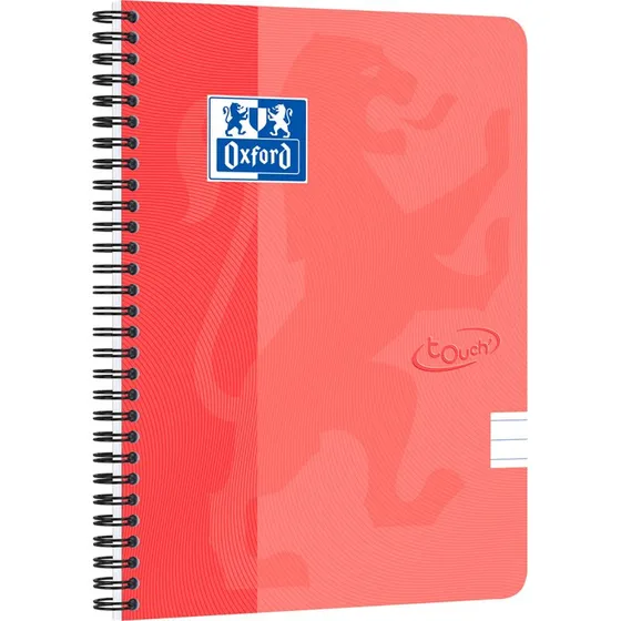 Oxford Touch Notesbog A5 7mm linjeret 180 sider orange