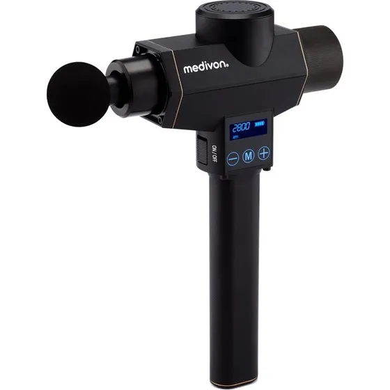 Medivon Gun Bandit Massagepistol med accessori, sort