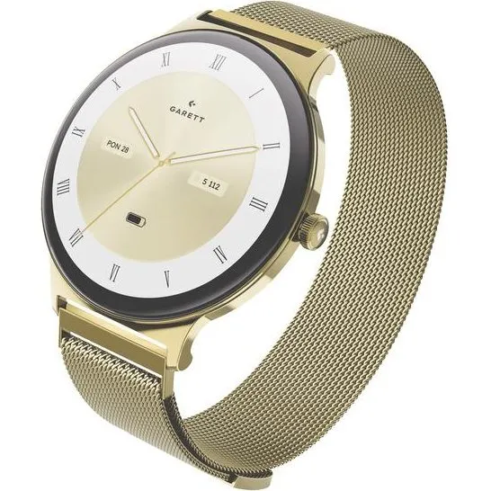 Garett Verona 2 Glow 43 mm Guld Rustfrit Stål Smartwatch