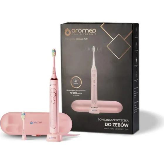 Oromed ORO-SONIC NEXT Elektrisk Tandbørste, Pink (40000 bevægelser/min)