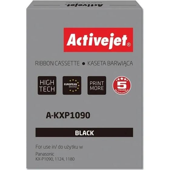 ActiveJet A-KXP1090 Sort Farvebånd, 8 mm x 1,6 m