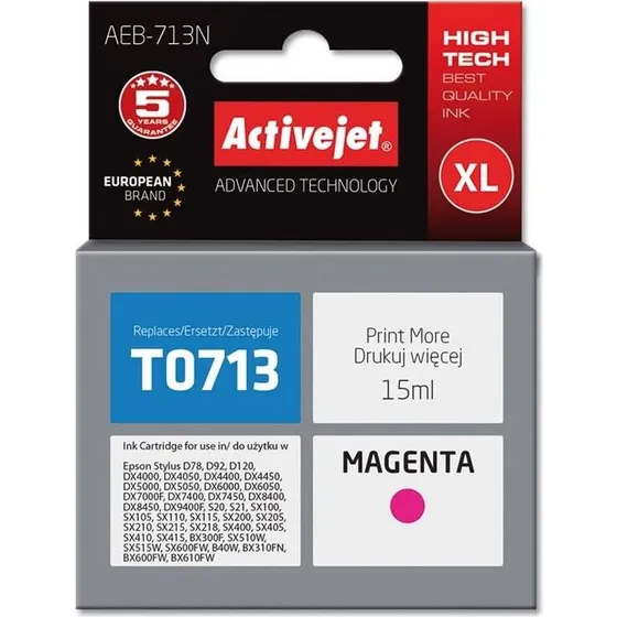 ActiveJet AEB-713N XL Magenta, 15 ml