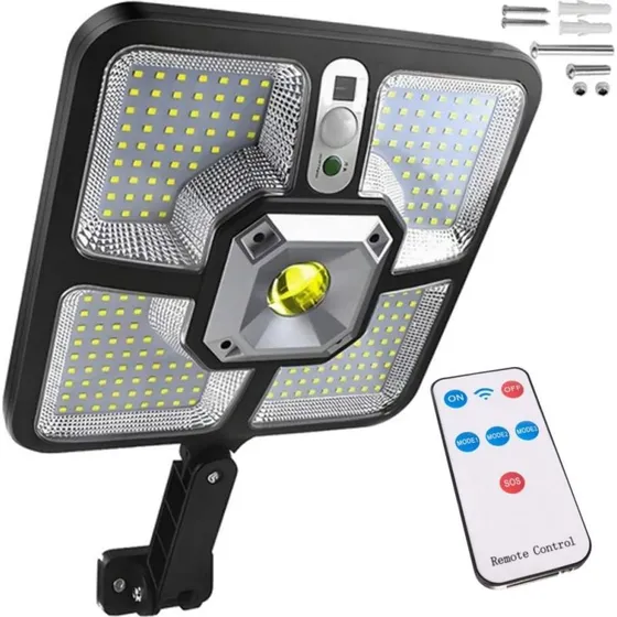 Lumina Solcellelampe med Bevægelsessensor, IP65, 4 Tilstande