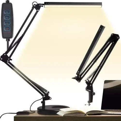 Lumina Justerbar LED-bordlampe med klemme og 3 lysstyrker