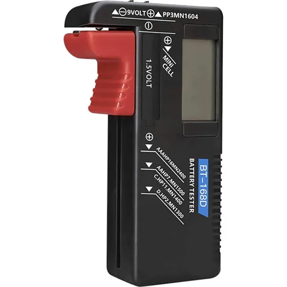 Batteritester med LCD – Praktisk og kompakt
