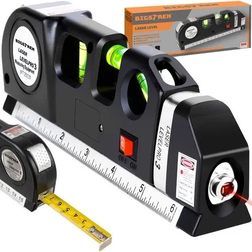 Laser Level Pro 3 – Lasermåler med 2,5 m målebånd og vaterpas