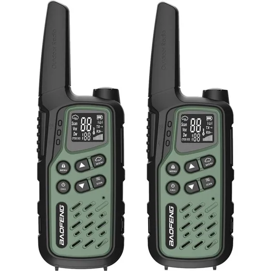 Baofeng BF-T25E Grøn Walkie Talkie Sæt (2 stk)