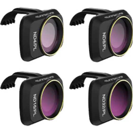 Sunnylife MM-FI9255 ND4/ND8/ND16/ND32 Filter til DJI Mini 2 (4pk)
