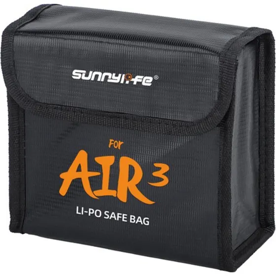 Sunnylife Triple Battery Taske til DJI Air 3, Sort