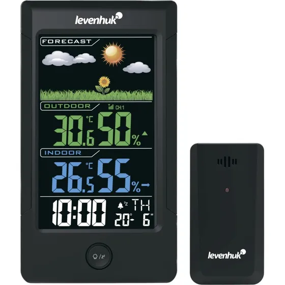 Levenhuk Weezer TH40 Termometer & Hygrometer (Sort)