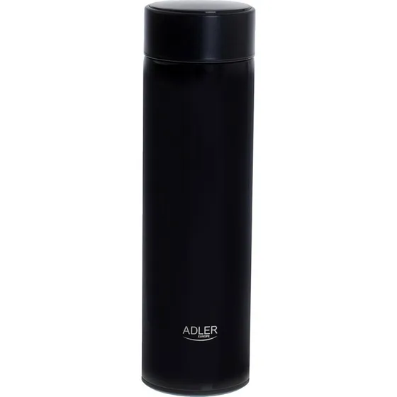 Adler Termoflaske med LED Touch Display, 473ml, Sort