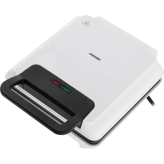 Mesko MS 3091 Vaffeljern, 1800W, hvid, rektangulære vafler