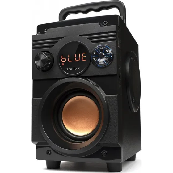 Squeak BassBlaster SQ1001 Bluetooth Højttaler, Bærbar med FM Radio og MP3