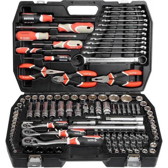 YATO YT-38881 Topnøglesæt 1/4", 3/8", 1/2" – 129 dele