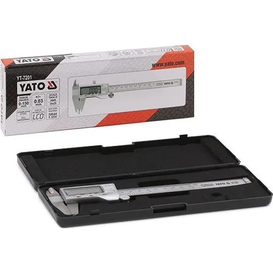 YATO YT-7201 Digital Skydelære 150 mm, 0,02 mm