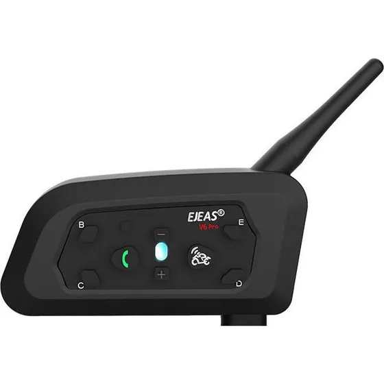 Ejeas V6PRO+ Motorcykel Intercom, Bluetooth, 800m, 25 timer