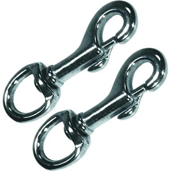 Ryom Karabinhage med svirvel 85 mm, 2 stk.