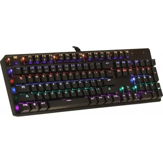 Art-multimedia AK-51 Mekanisk Tastatur, Baggrundsbelyst, Sort