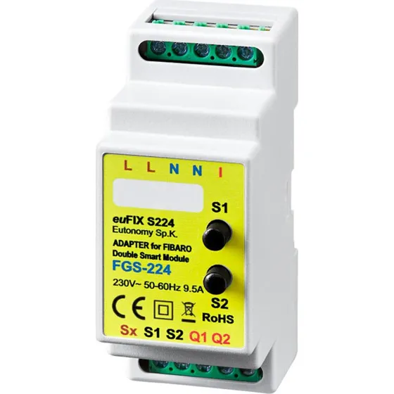 Eutonomy euFIX S224 DIN adapter (med knap)