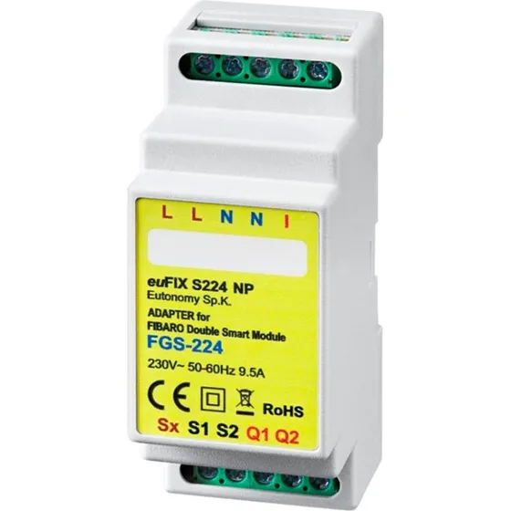 Eutonomy euFIX S224NP DIN adapter til Fibaro
