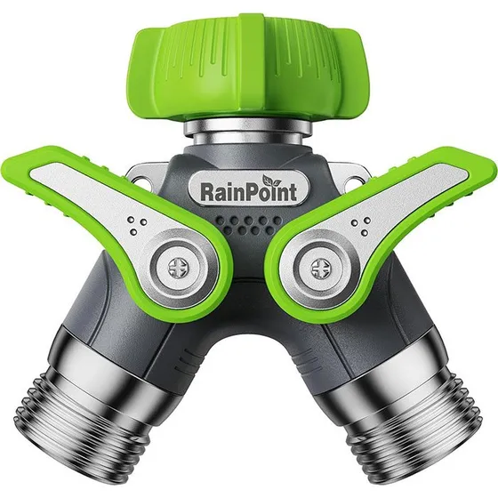 RainPoint Dual Garden Hose Splitter 1/2" Metal