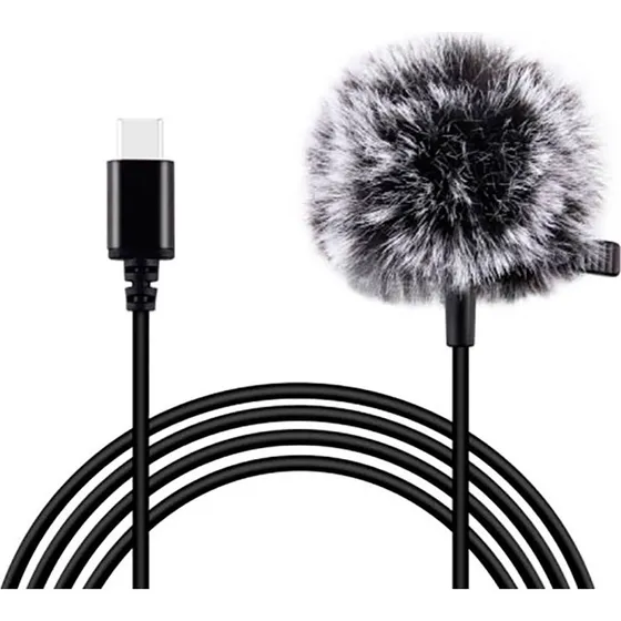 Puluz PU425 Clip-On Mikrofon USB-C 1,5m