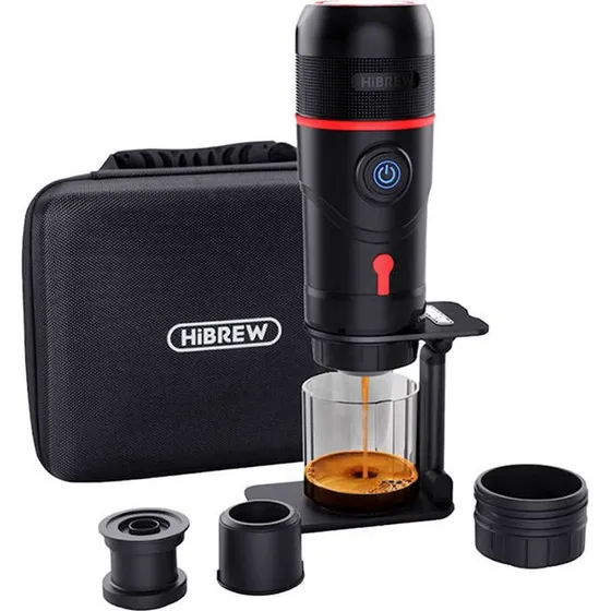 HiBREW H4-Premium Bærbar 3-i-1 Kaffemaskine, 80W, 15 bar