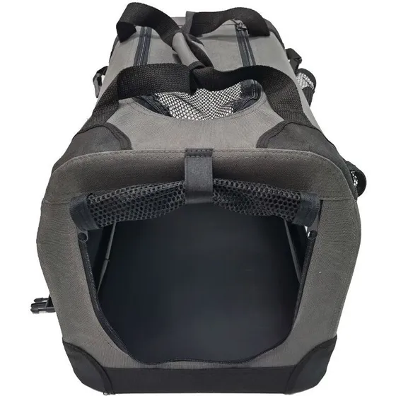 Nordic Paws Foldbart transportbur grå, Str. S–XXXL