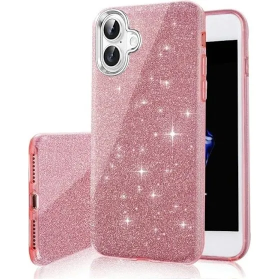TFO Glitter 3-in-1 Cover til iPhone 17, Pink