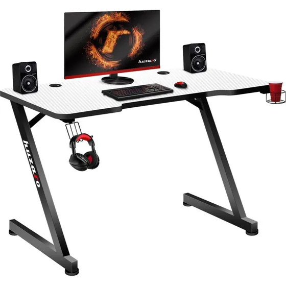 Huzaro Hero 2.5 White Gaming Skrivebord