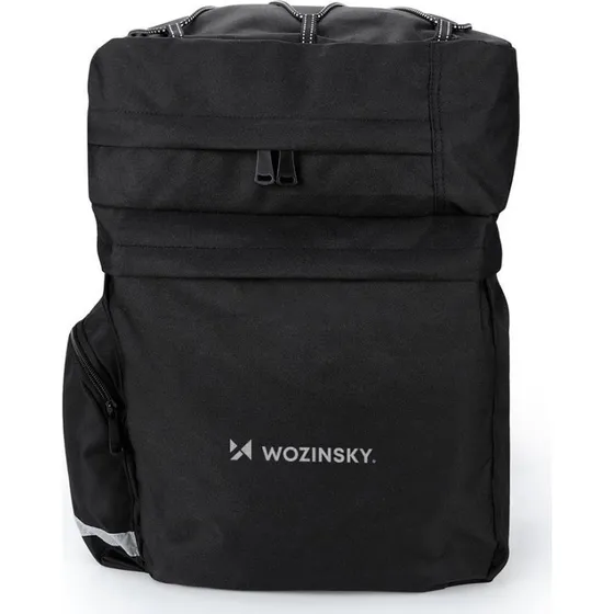 Wozinsky WBB13BK 60L cykeltaske med regncover, sort