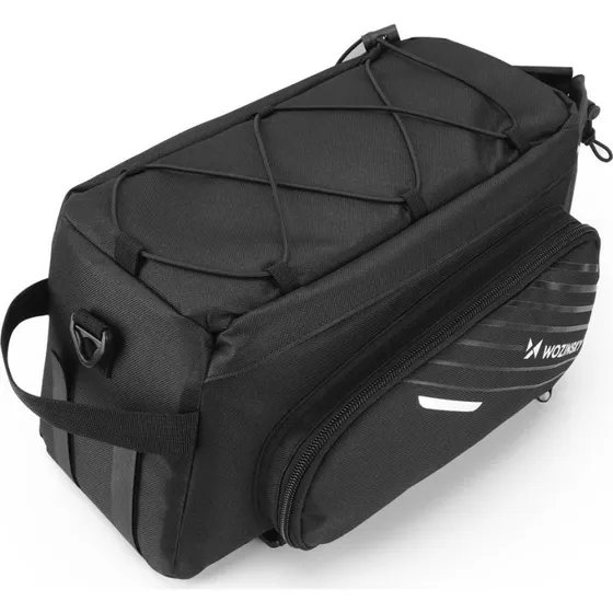 Wozinsky WBB22BK 9L Cykeltaske med Skulderrem og Regnslag - Sort