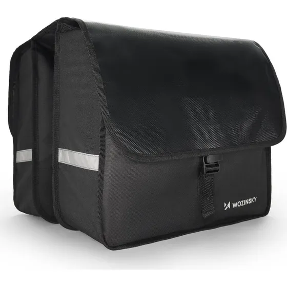 Wozinsky WBB34BK Dobbelt Cykeltaske 28L Sort
