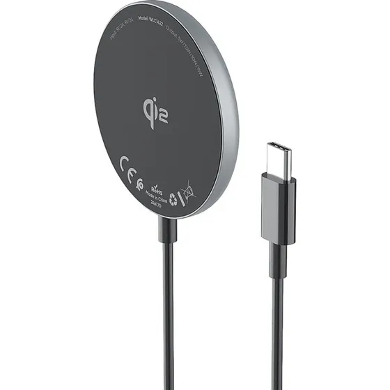 Wozinsky Magnetic Induction Charger 15W Qi2 - Sort