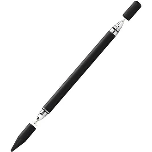 INF 2-i-1 stylus-pen med skrivefunktion, sort