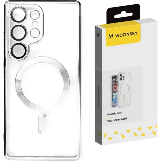 Wozinsky Electroplated MagSafe Case til Samsung Galaxy S25+ - Sølv