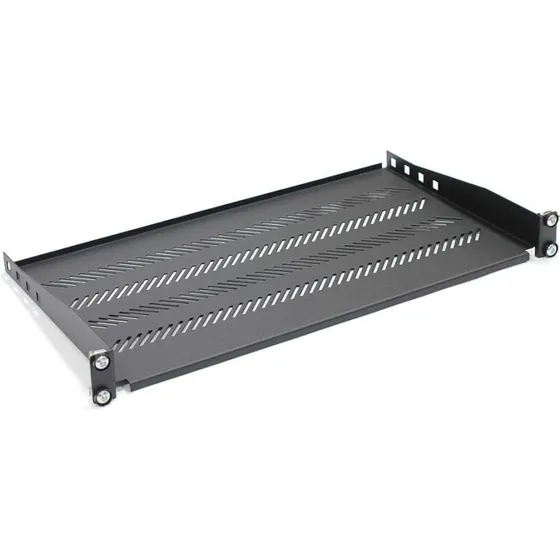 Digitus Hylde 1U 19" Sort med Ventilation