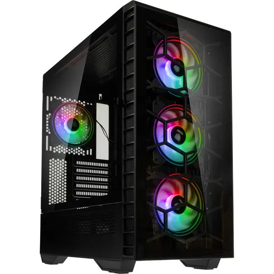 Kolink Observatory Y ARGB Midi-Tower Sort med Glasvindue