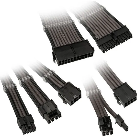 Kolink Core Adept Gunmetal USB Kabelsæt, 6-stk