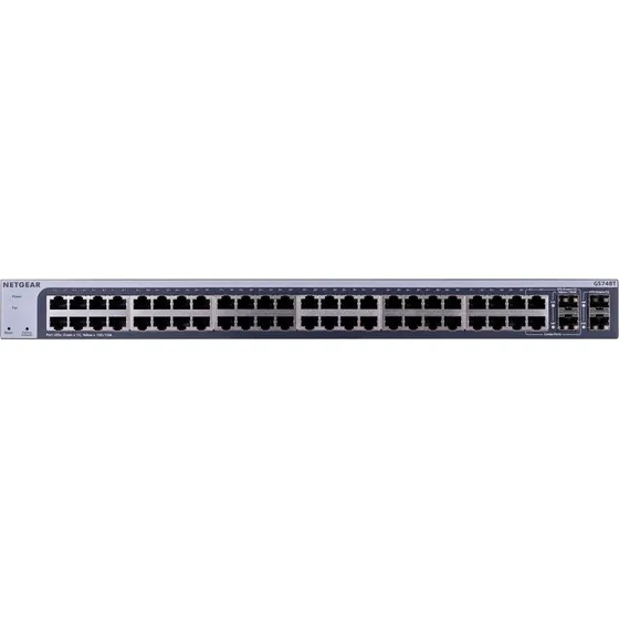 Netgear GS748Tv6 48-porte Managed L2/L3/L4 Switch, sort/grå