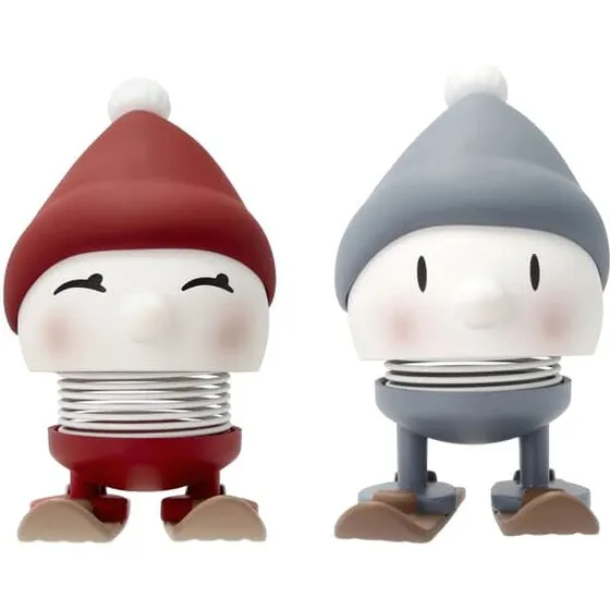 Hoptimist Bimble & Bumble på ski, rød/blå