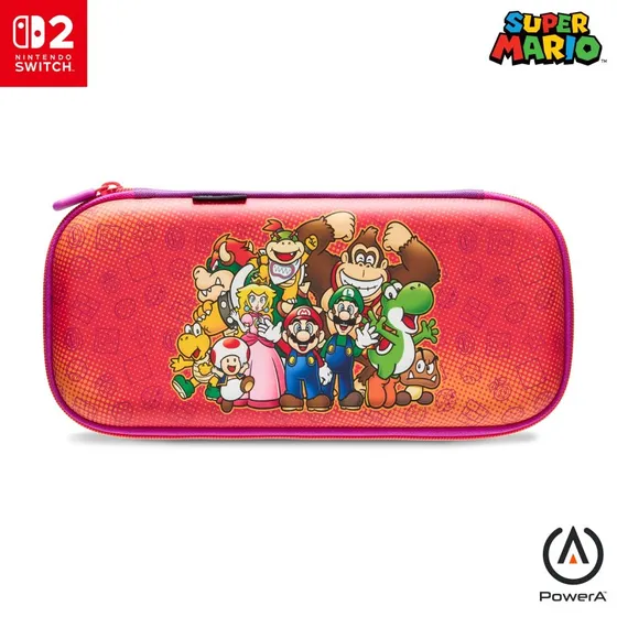 PowerA Slim Case til Nintendo Switch 2 – Mario og Venner, Officielt Licenseret