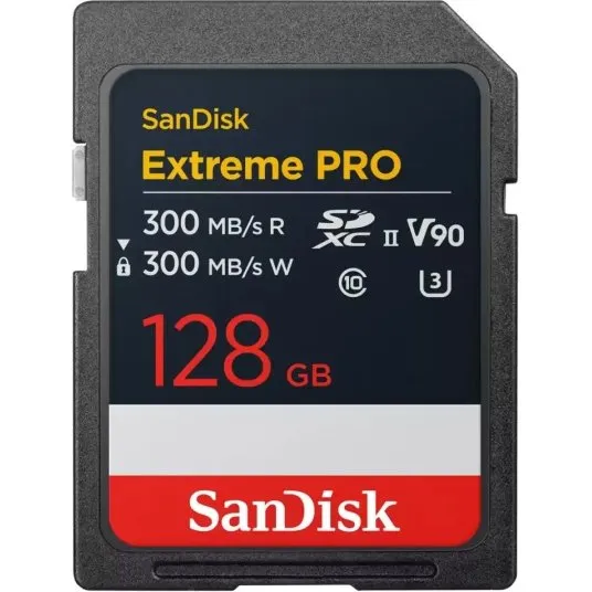 SanDisk SDXC Extreme Pro UHS-II 300MB/s V90 128GB