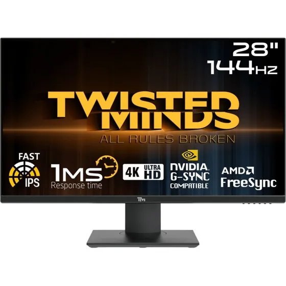 Twisted Minds 28" UHD Gaming Skærm 144Hz 1ms