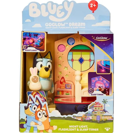 Bluey GoGlow Dream 3 i 1 Natlampe, lygte og sovetræner
