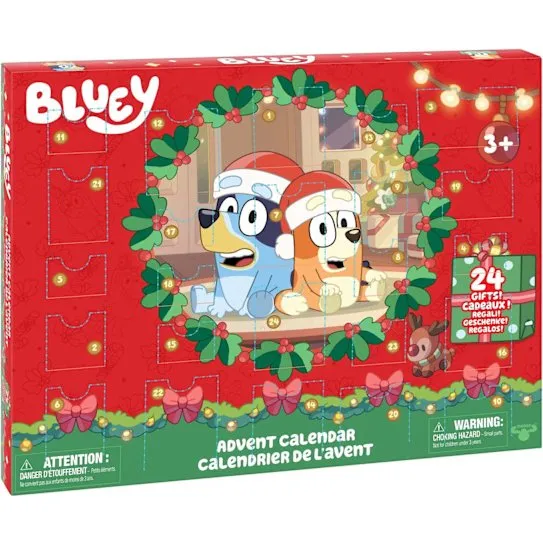 Bluey Julekalender 2025 – 24 overraskelser for børn fra 3 år