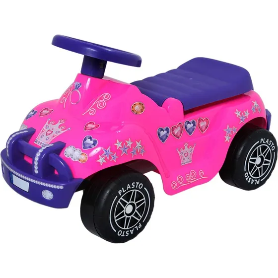 Plasto Toddler Prinsesse Gåbil 1+ (Lydløse Hjul, Opbevaring)